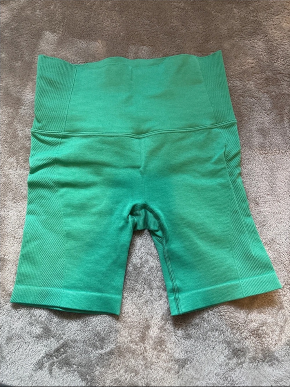 all in motion Teal-Green High-Waist Bike Shorts
